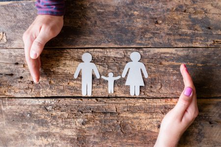 Man and woman take care of their family Man and woman take care of their family